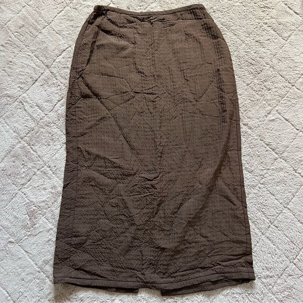 NWOT Eileen Fisher Wool Blend Maxi Skirt Preppy Old Money‎ Minimalist Size M